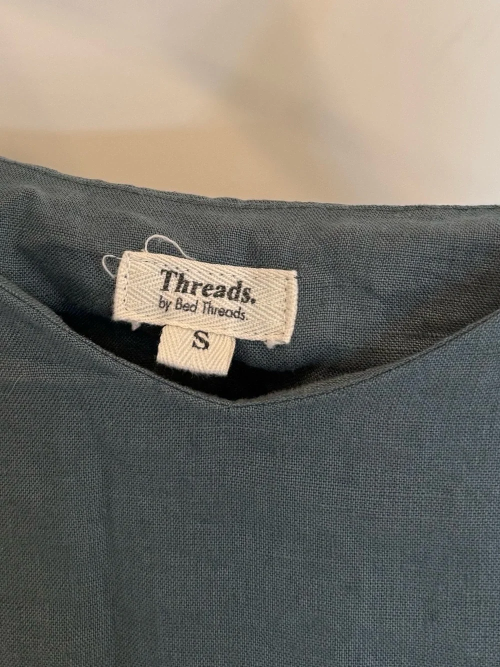 Threads by Bed Threads Linen Maxi Slip Dress Small - Picture 6 of 7
